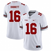 Ohio State Buckeyes 16 J.T. Barrett White Nike College Football Jersey Dzhi,baseball caps,new era cap wholesale,wholesale hats